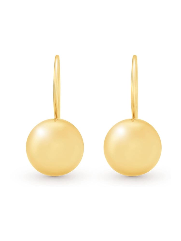 Beaverbrooks Yellow Gold Bonded Hoop Earrings - Image 2 de 4