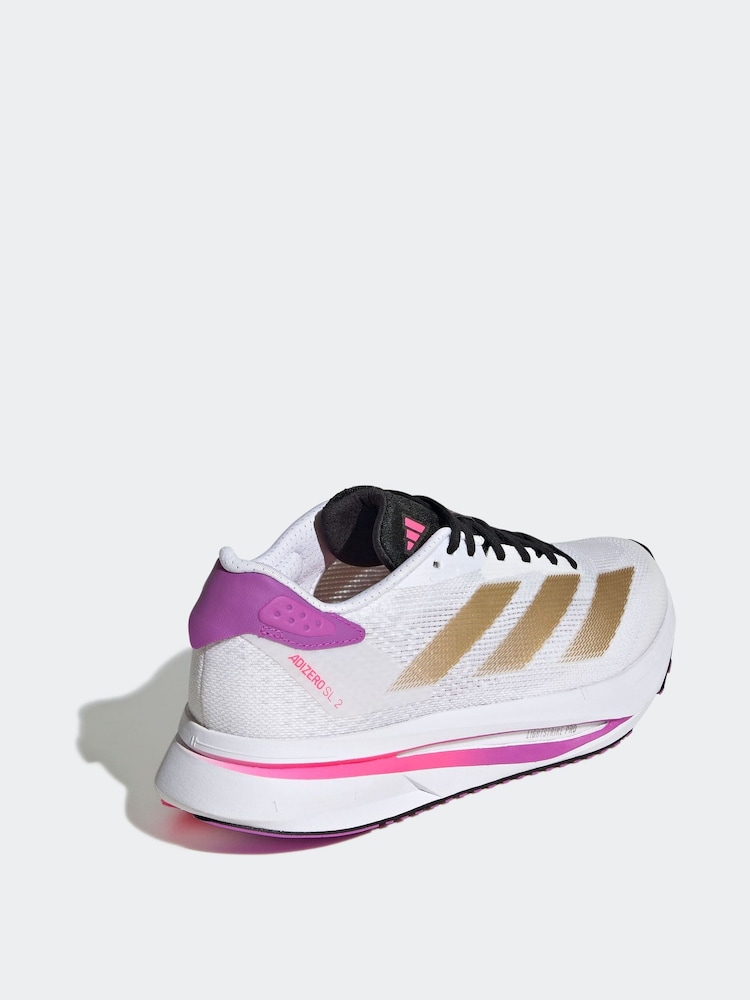 adidas White Adizero SL2 Trainers - Image 8 of 13