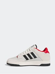 adidas Grey Rapid Court Low Trainers - Image 2 of 10