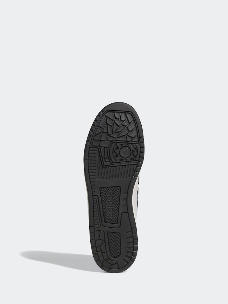 adidas Grey Rapid Court Low Trainers - Image 8 of 10