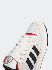 adidas Grey Rapid Court Low Trainers - Image 9 of 10