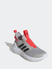 adidas Grey Tensaur Comfort Trainers - Image 3 of 9