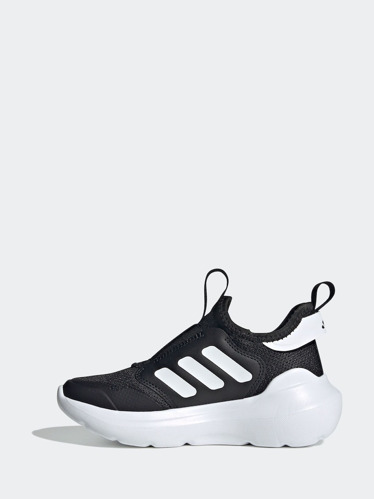 adidas Black/White Kids Tensaur Comfort Trainers - Image 2 of 9