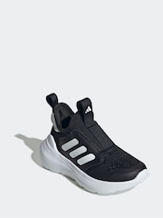 adidas Black/White Kids Tensaur Comfort Trainers - Image 3 of 9