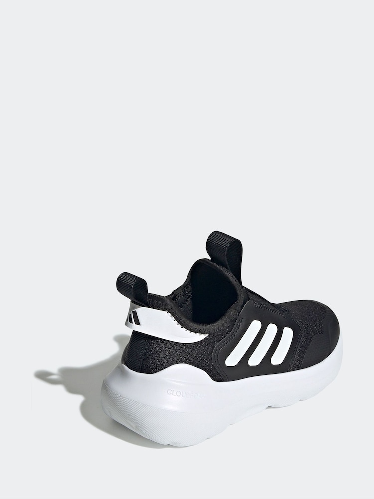 adidas Black/White Kids Tensaur Comfort Trainers - Image 4 of 9