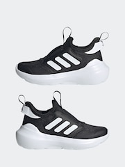 adidas Black/White Kids Tensaur Comfort Trainers - Image 5 of 9