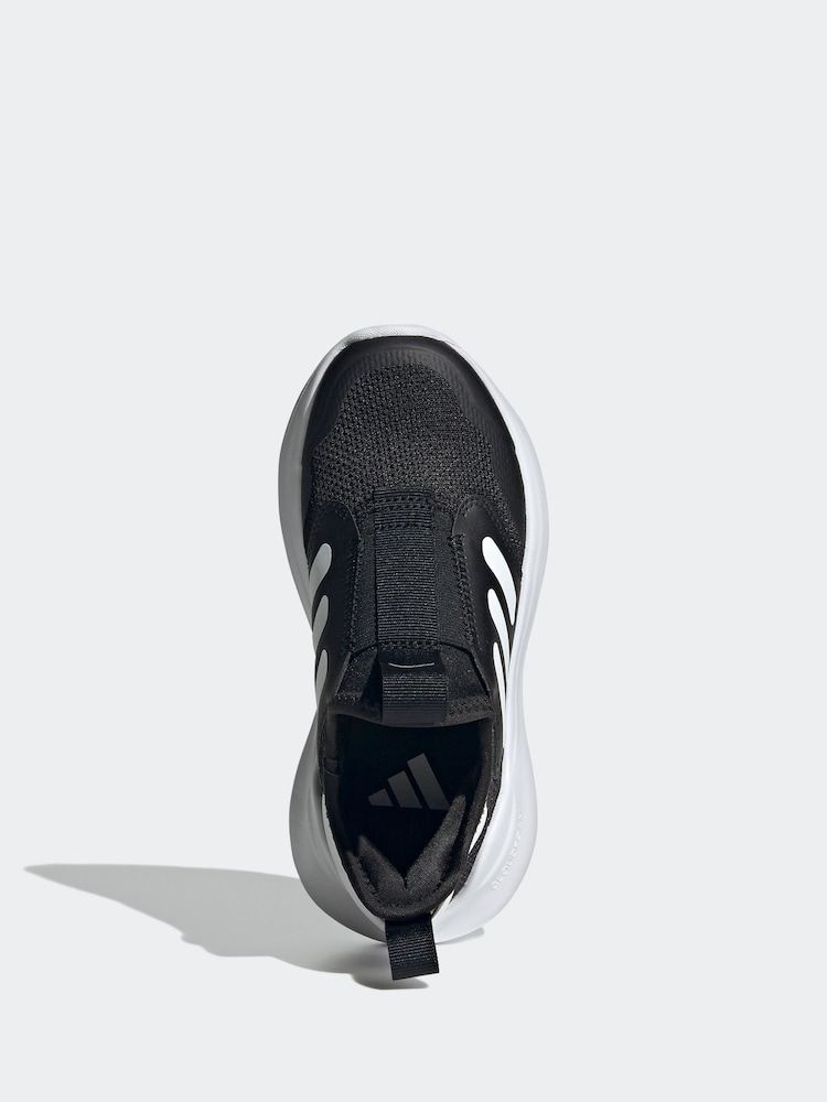 adidas Black/White Kids Tensaur Comfort Trainers - Image 7 of 9