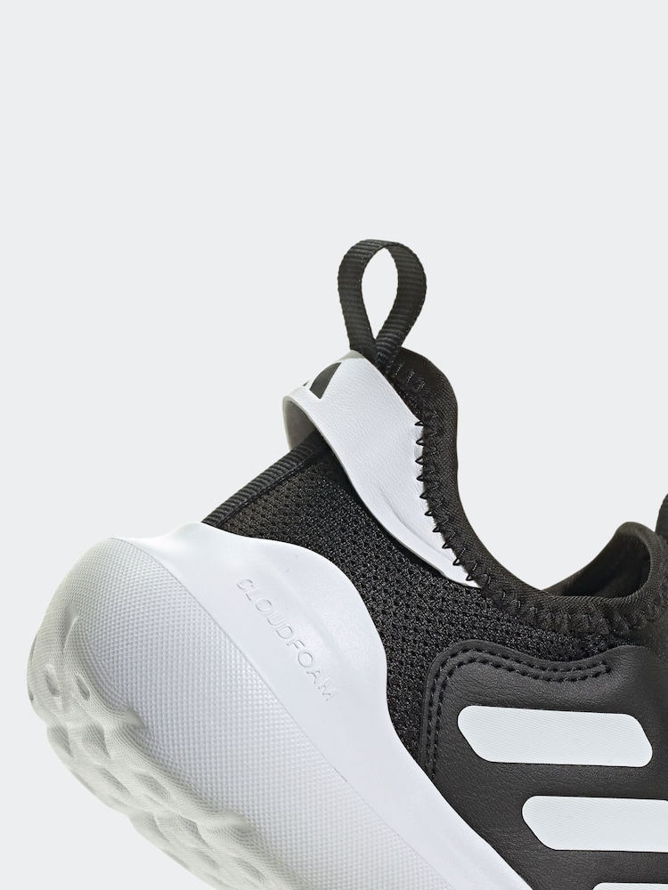 adidas Black/White Kids Tensaur Comfort Trainers - Image 8 of 9
