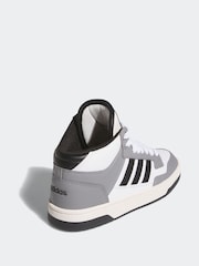 adidas Grey Black Rapid Court Mid Trainers - Image 4 of 8