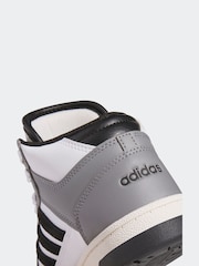 adidas Grey Black Rapid Court Mid Trainers - Image 8 of 8