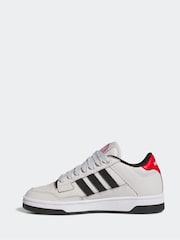 adidas Grey Rapid Court Trainers - Image 2 of 9