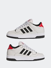 adidas Grey Rapid Court Trainers - Image 5 of 9