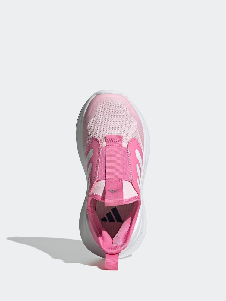 adidas Pink/White Kids Tensaur Comfort Trainers - Image 6 of 9