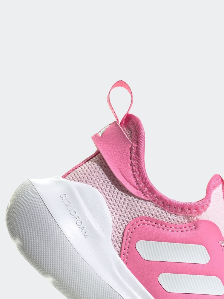 adidas Pink/White Kids Tensaur Comfort Trainers - Image 8 of 9