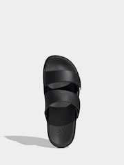 adidas Black Znscape Sandals - Image 6 of 9