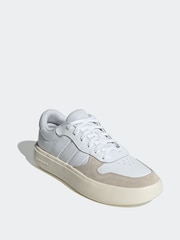 adidas White Litecourt Trainers - Image 1 of 9