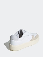 adidas White Litecourt Trainers - Image 4 of 9
