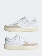 adidas White Litecourt Trainers - Image 5 of 9