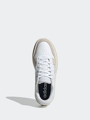 adidas White Litecourt Trainers - Image 6 of 9