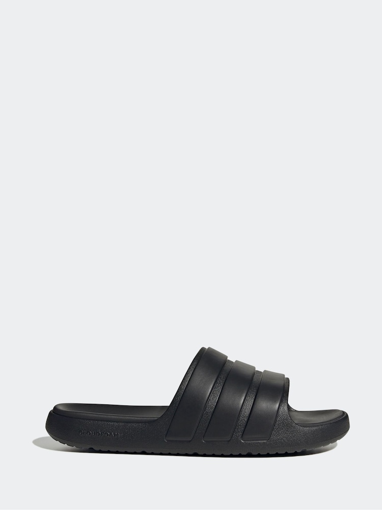 adidas Black ZN Scape Slides - Image 1 of 9