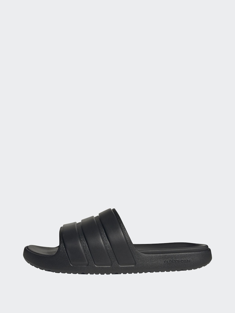 adidas Black ZN Scape Slides - Image 2 of 9