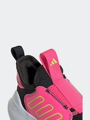 adidas Black/Pink Kids Tensaur Comfort Trainers - Image 8 of 9