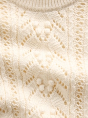 Gap Cream Textured Crew Neck Jumper (6mths-5yrs) - Image 3 of 3