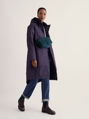 Seasalt Cornwall Purple Tall Janelle Waterproof Raincoat - Image 1 of 5