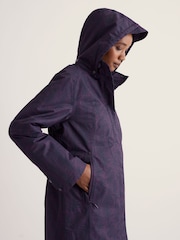Seasalt Cornwall Purple Tall Janelle Waterproof Raincoat - Image 2 of 5