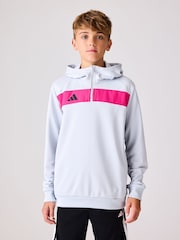 adidas Grey Tiro Essentials Hoodie - Image 1 of 5