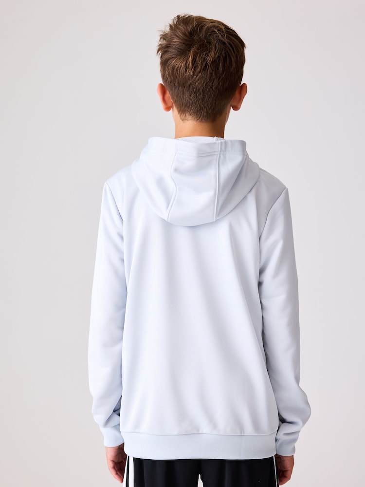 adidas Grey Tiro 25 Essentials Sweat Hoodie Kids - Image 2 of 5 adidas Grey Tiro 25 Essentials Sweat Hoodie Kids - Image 2 of 5
