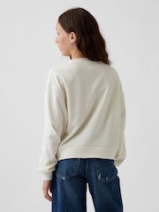 Gap Cream Disney Relaxed Flip-Sequin Wedge Sweatshirt (4-13yrs) - Image 2 of 5