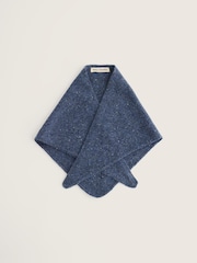 Seasalt Cornwall Blue Wild Bilberry Knitted Triangle Scarf - Image 3 of 4
