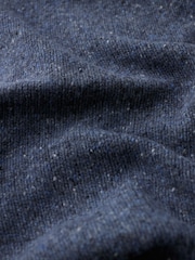 Seasalt Cornwall Blue Wild Bilberry Knitted Triangle Scarf - Image 4 of 4