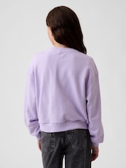 Gap Purple Rapunzel Disney Relaxed Flip-Sequin Wedge Sweatshirt (4-13yrs) - Image 2 of 5