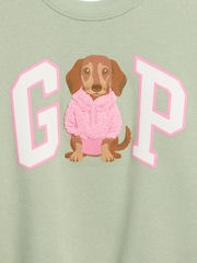 Gap Green Dachshund Vintage Soft Print Sweatshirt (6mths-5yrs) - Image 3 of 3