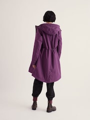 Seasalt Cornwall Purple Tall Plant Hunter Waterproof Parka Coat - Image 3 of 5