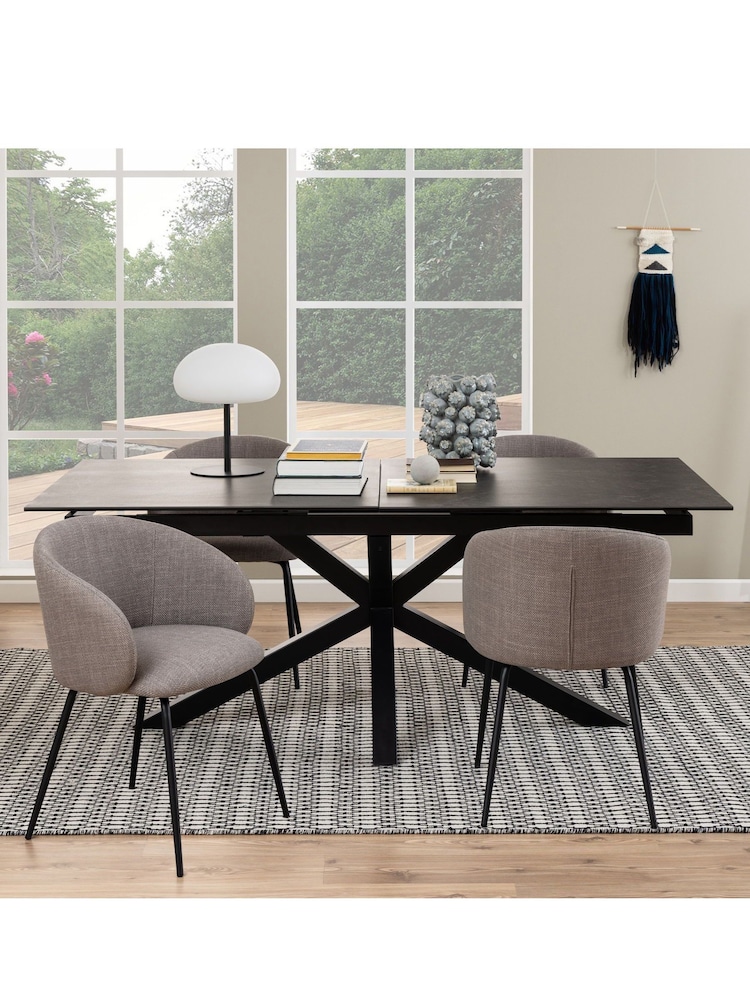 Actona Black Heaven Dining Table - Image 1 of 7 Actona Black Heaven Dining Table - Image 1 of 7