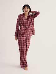 Seasalt Cornwall Red Sailing Moon Pyjamas - Image 1 of 7