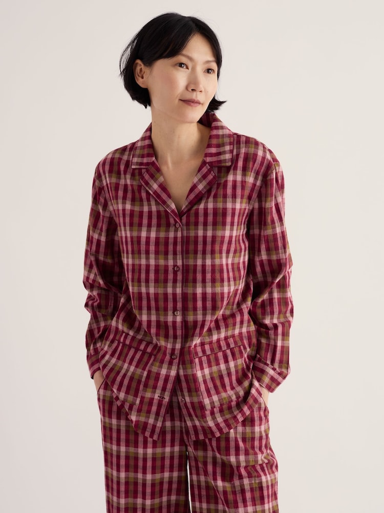Seasalt Cornwall Red Sailing Moon Pyjamas - Image 2 of 7 Seasalt Cornwall Red Sailing Moon Pyjamas - Image 2 of 7