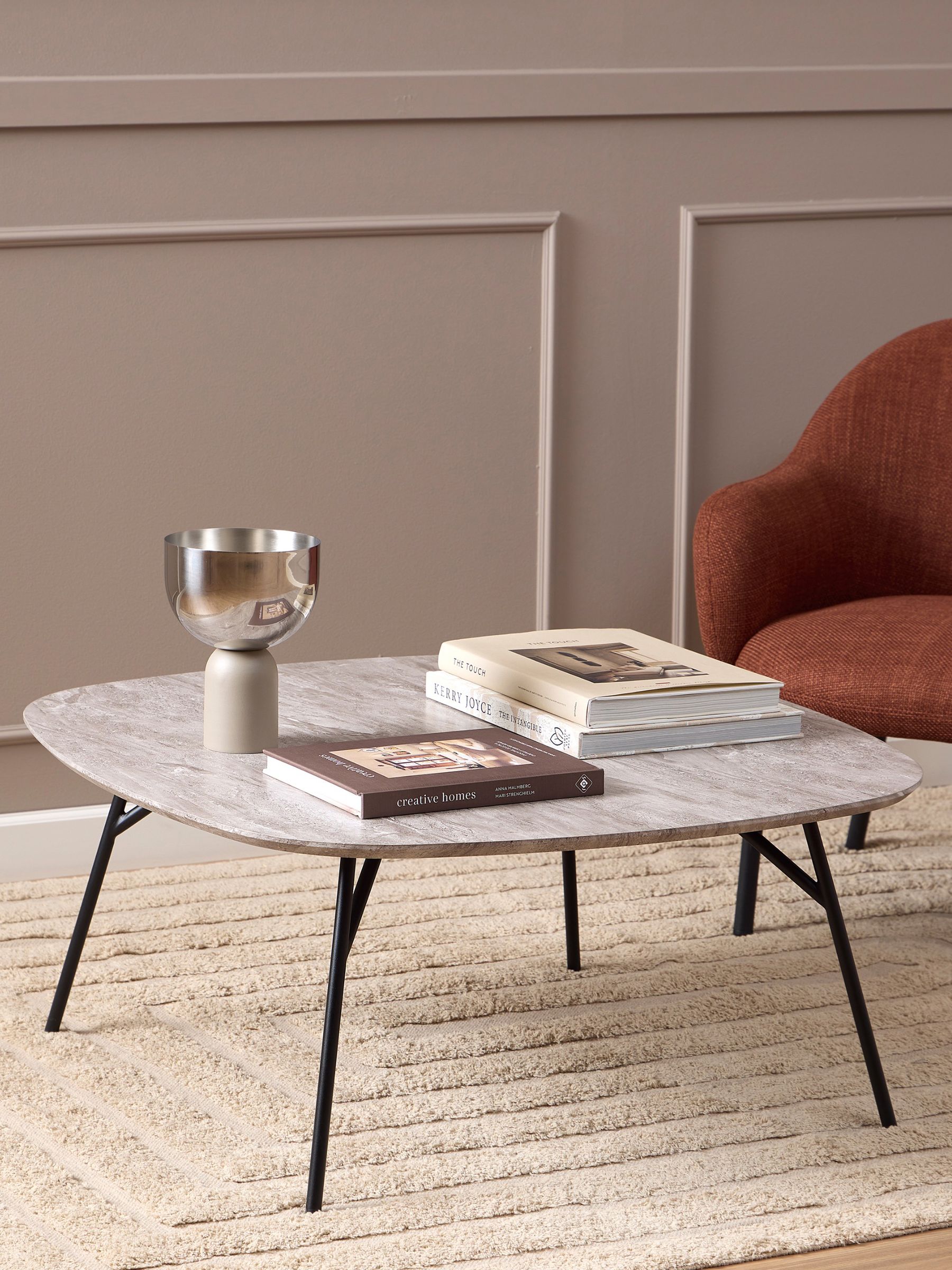 Actona Unisex Grey Caracas Coffee Table - Image 1