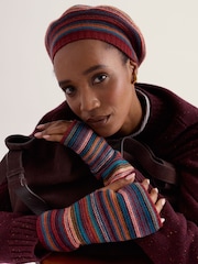 Seasalt Cornwall Orange Fruity Fingerless Mittens Gloves - Image 1 of 3