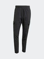 adidas originals Black Trefoil Essentials Woven Cargo Tracksuit Bottoms Joggers - Image 6 of 6
