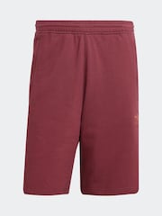 Rojo - Pantalones cortos básicos de algodón 100 % con diseño de trébol de Adidas Original - Imagen 6 de 6
