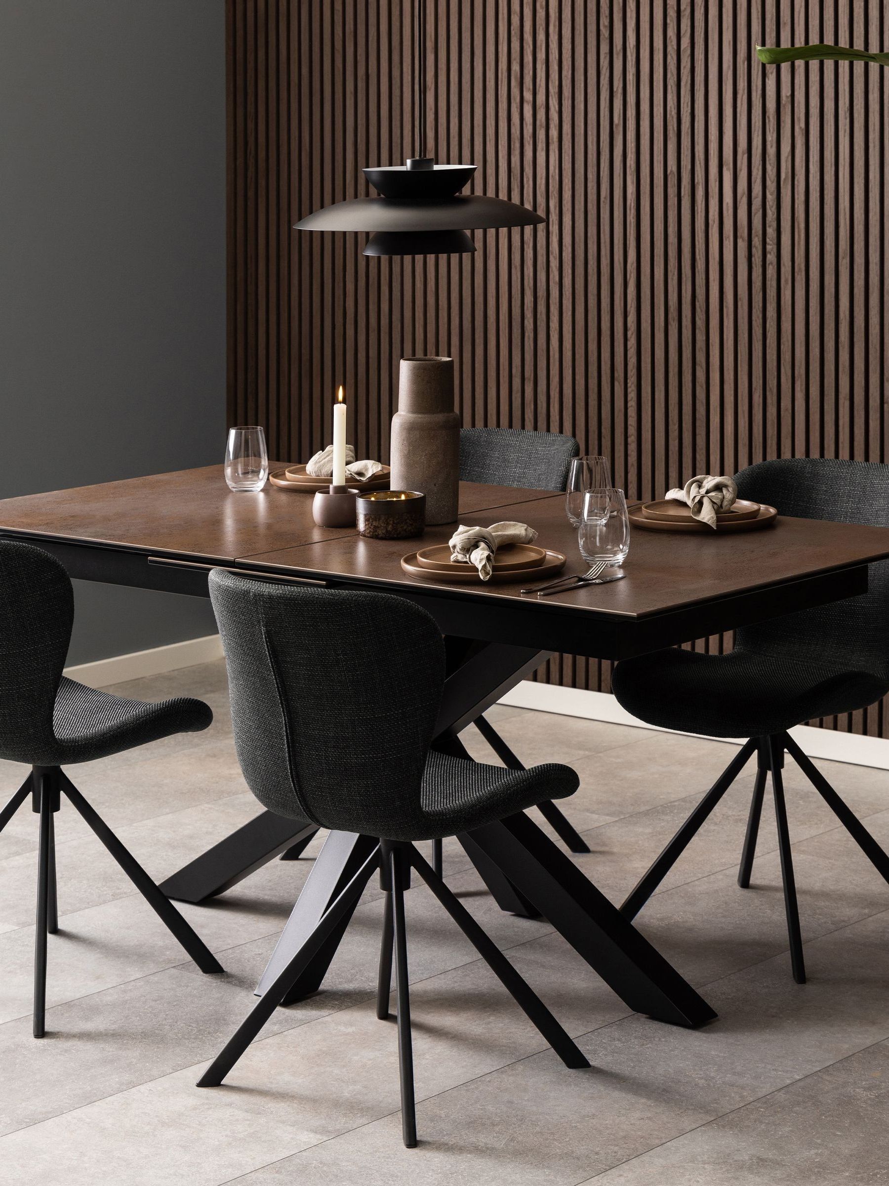 Furniture To Go Florence Heaven Ceramic 8 Seater Extendable Dining Table Rusty Brown - Image 4