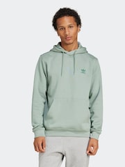adidas Originals Green Trefoil Essentials Hoodie - Image 1 of 6