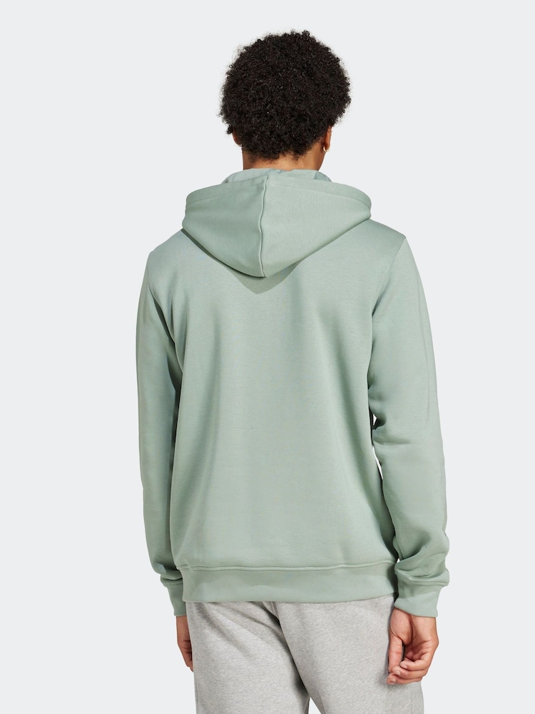 adidas Originals Green Trefoil Essentials Hoodie - Image 2 of 6