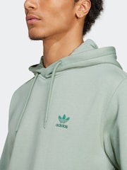 adidas Originals Green Trefoil Essentials Hoodie - Image 5 of 6
