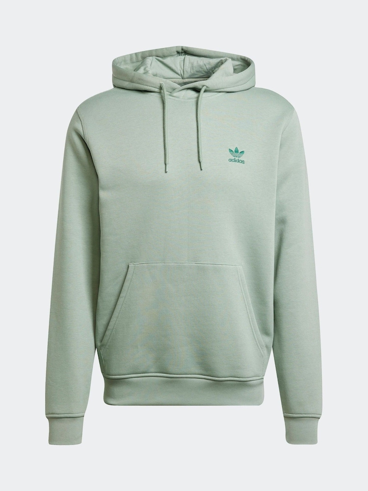 adidas Originals Green Trefoil Essentials Hoodie - Image 6 of 6