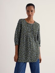 Seasalt Cornwall Green Lerryn Printed A-Line Tunic - Image 2 of 5